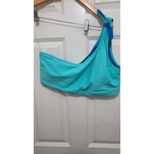 NWT Old Navy Women's One-Shoulder Bikini Top XL Aqua
